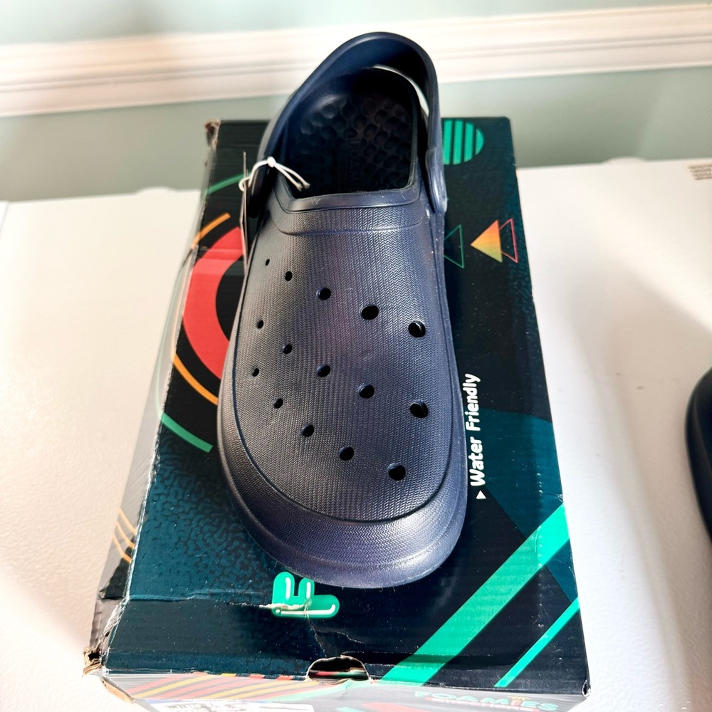 SKECHERS FOAMIES Summer Chill Men’s size 11 Navy. New in box!